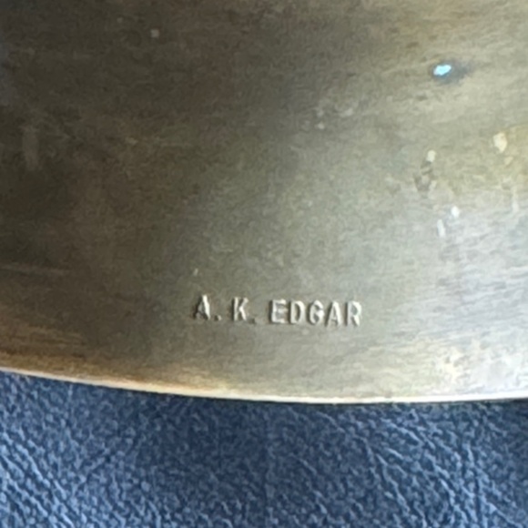 Ak Edgar Stylish Gold and Silver Cuff Bracelet - Picture 3 of 6